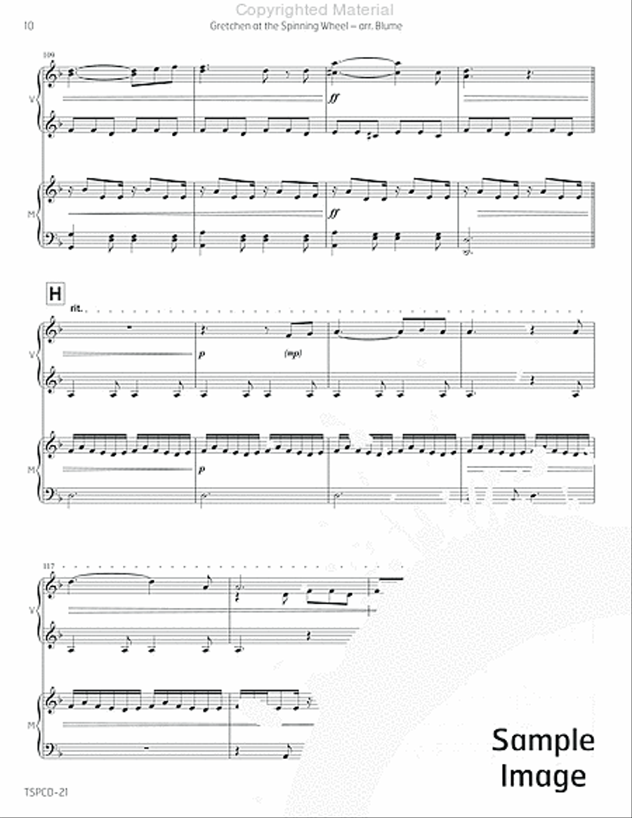 Gretchen at the Spinning Wheel Marimba scores gallery preview page 13