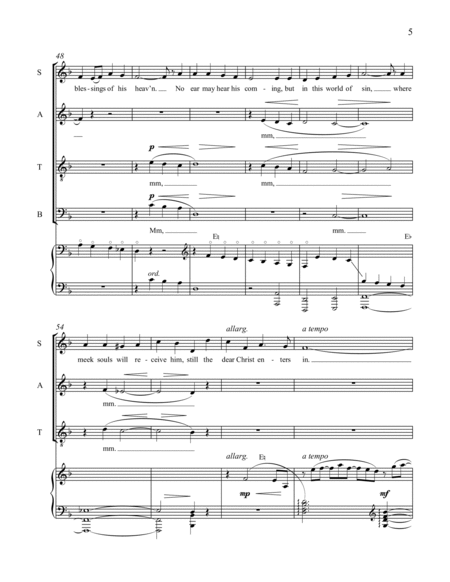 O Little Town of Bethlehem (Choral Score)