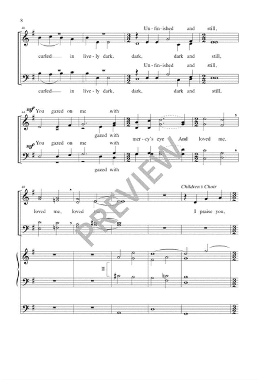 I Praise You, God 4-Part scores gallery preview page 8