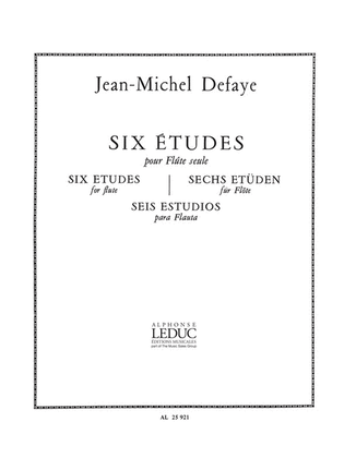Book cover for 6 Etudes (flute Solo)