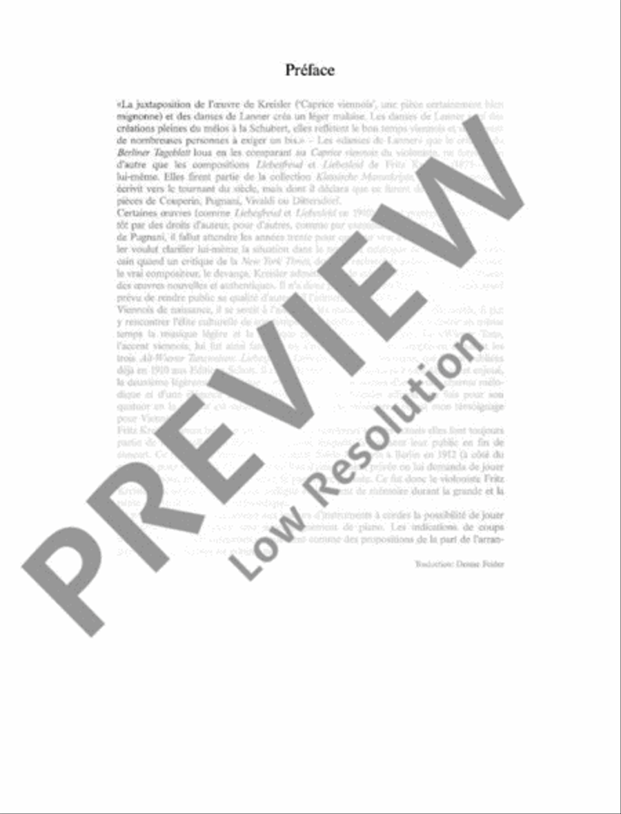 Alt-Wiener Tanzweisen String Quartet scores gallery preview page 6