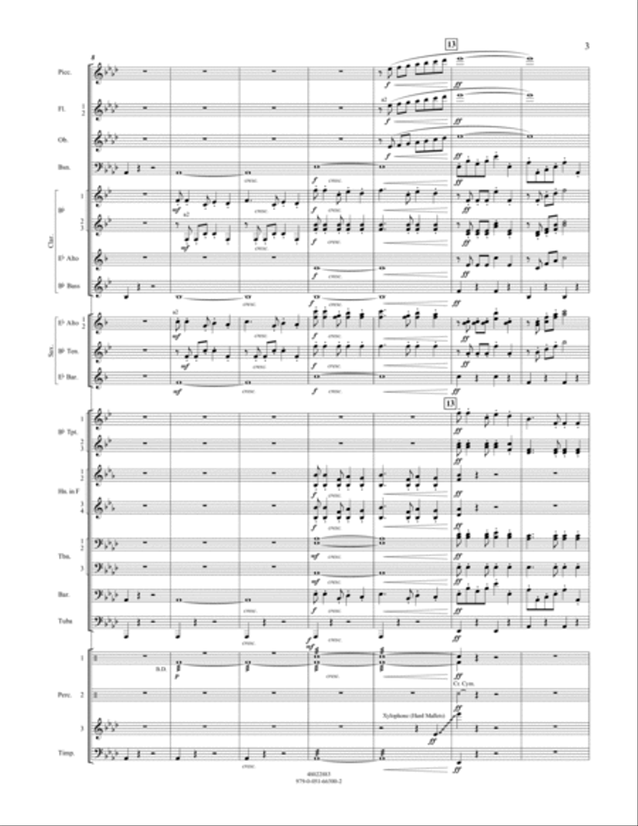 Cakewalk - Conductor Score (Full Score) Concert Band scores gallery preview page 3