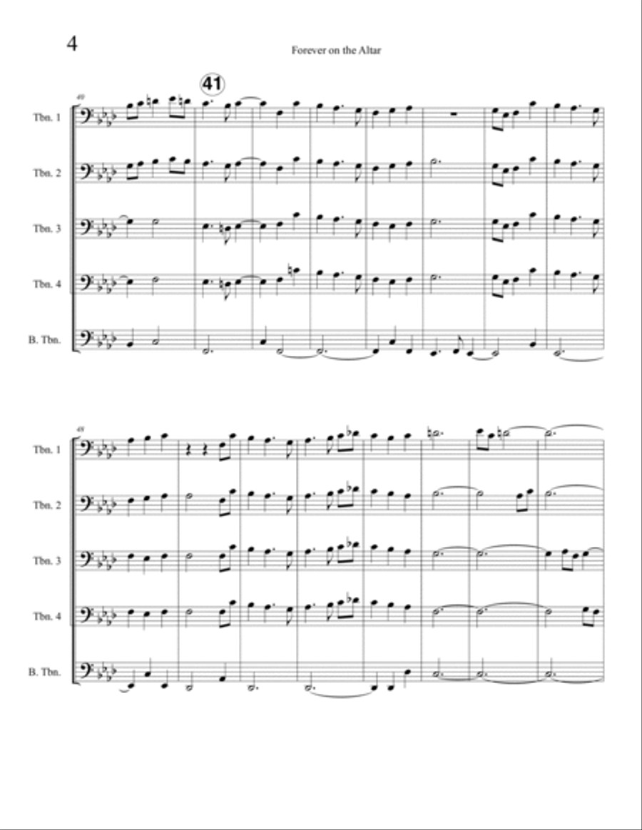 Forever on the Altar Brass Ensemble scores gallery preview page 6