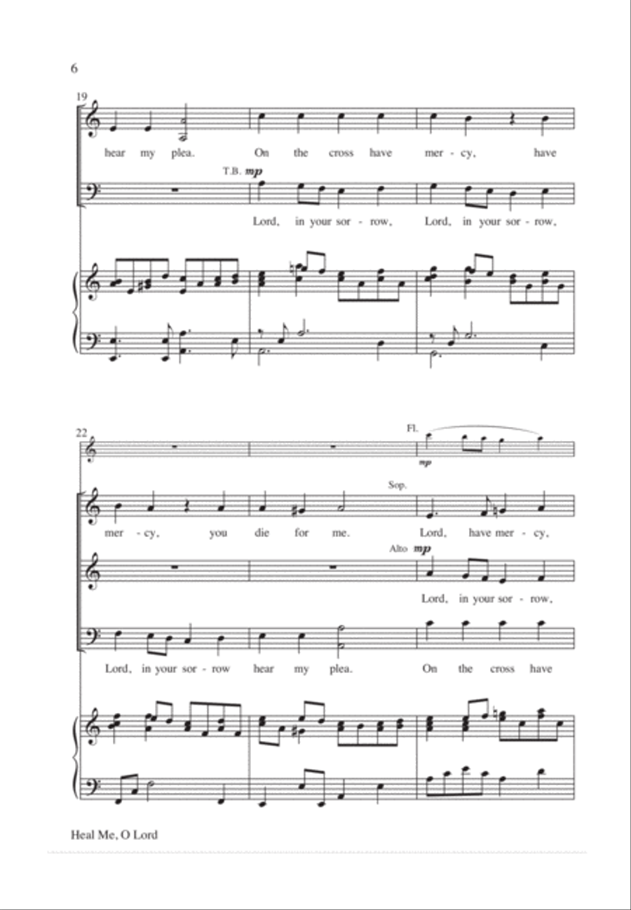 Heal Me, O Lord 4-Part scores gallery preview page 7