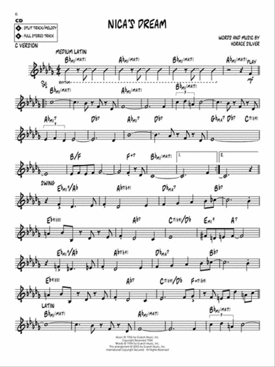 Horace Silver C Instrument scores gallery preview page 4