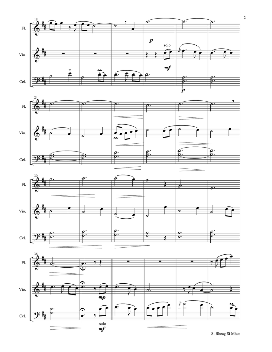 Si Bheag Si Mhor Si Bheag Si Mhor Small Ensemble scores gallery preview page 2