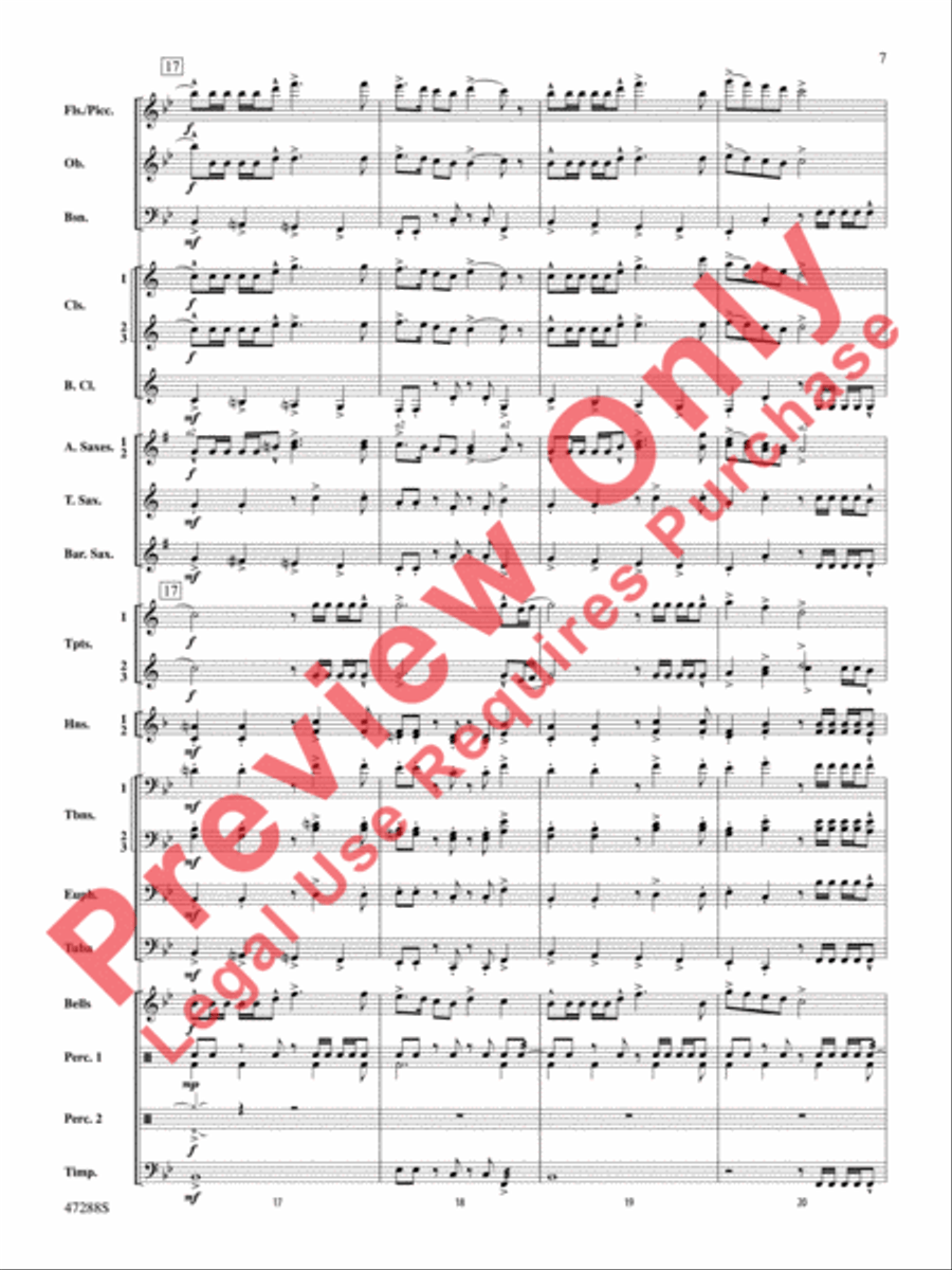 Riverside Overture Concert Band scores gallery preview page 8