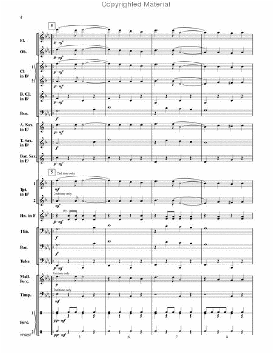 Symbol of Honor Concert Band scores gallery preview page 3