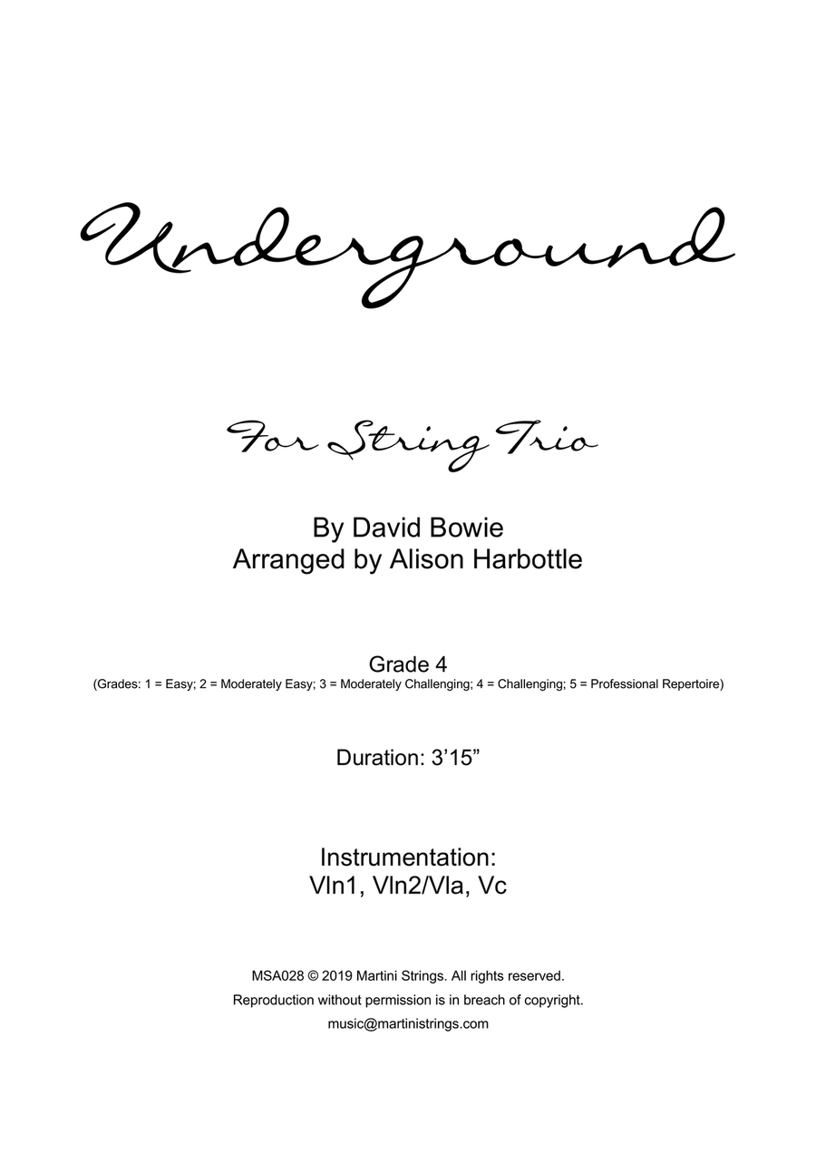 Underground String Trio scores gallery preview page 1