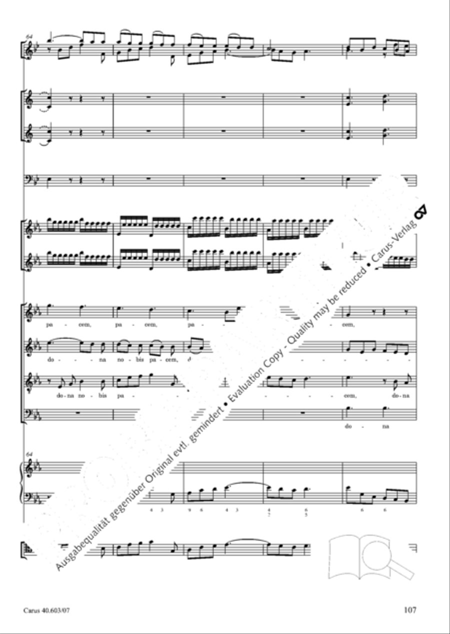 Grosse Orgelsolomesse in Es 4-Part scores gallery preview page 120