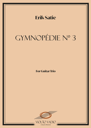 Book cover for Gymnopedie 3 - guitar Trio