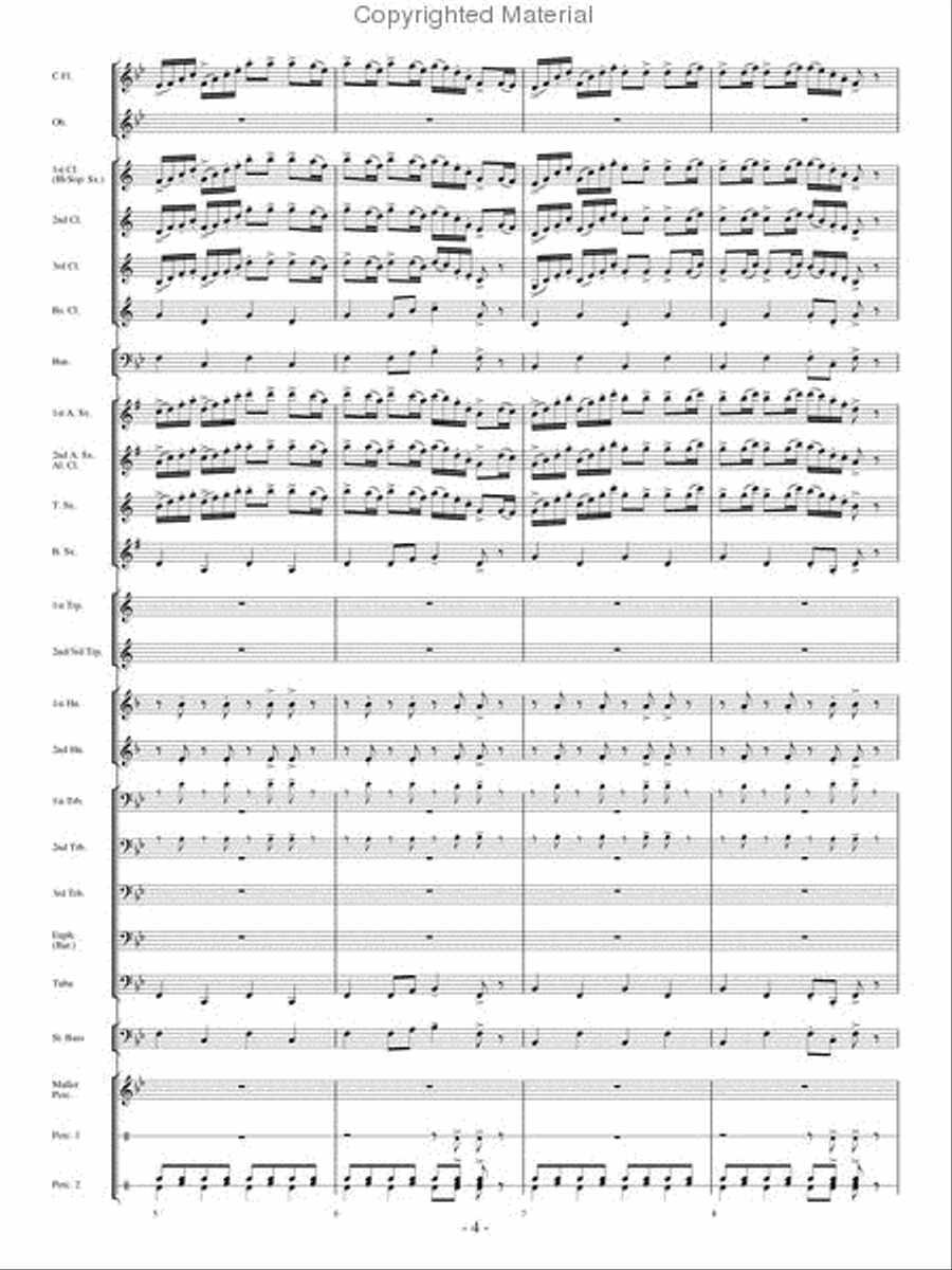 The Woodwind Polka Concert Band scores gallery preview page 3