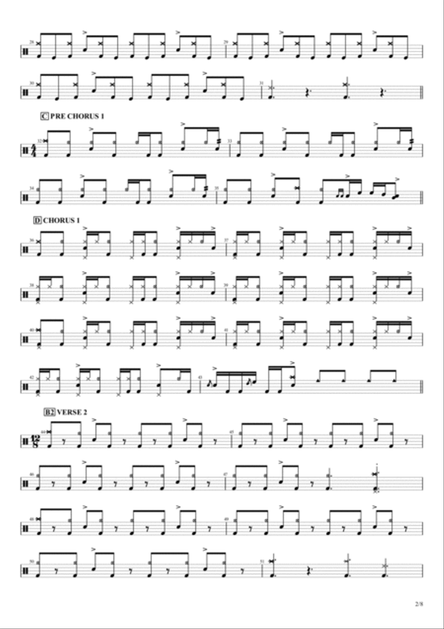 B.y.o.b. Drum Set scores gallery preview page 2