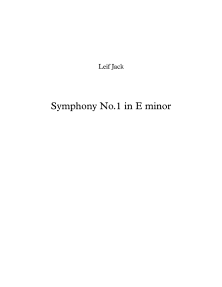 Symphony No.1, 1st movement image number null