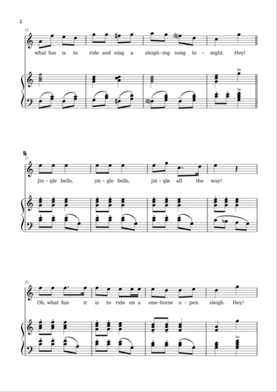 Jingle Bells Voice scores gallery preview page 2