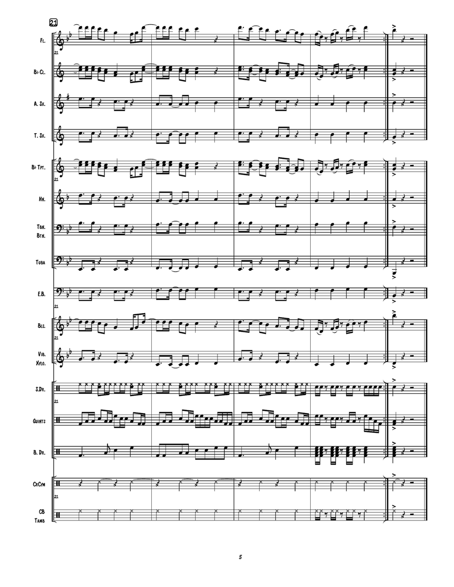 Butter Butter Marching Band scores gallery preview page 6