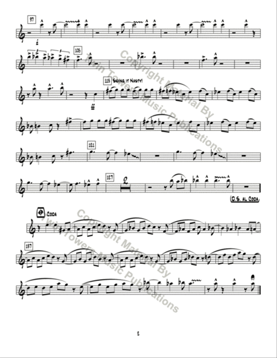 Possum Valley Shuffle Jazz Ensemble scores gallery preview page 23