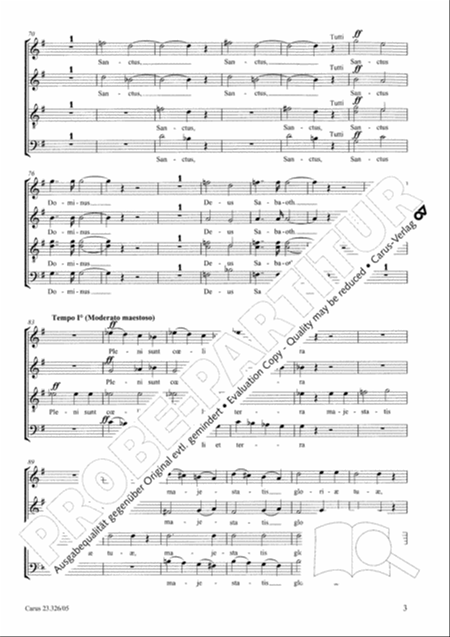 Te Deum 4-Part scores gallery preview page 4