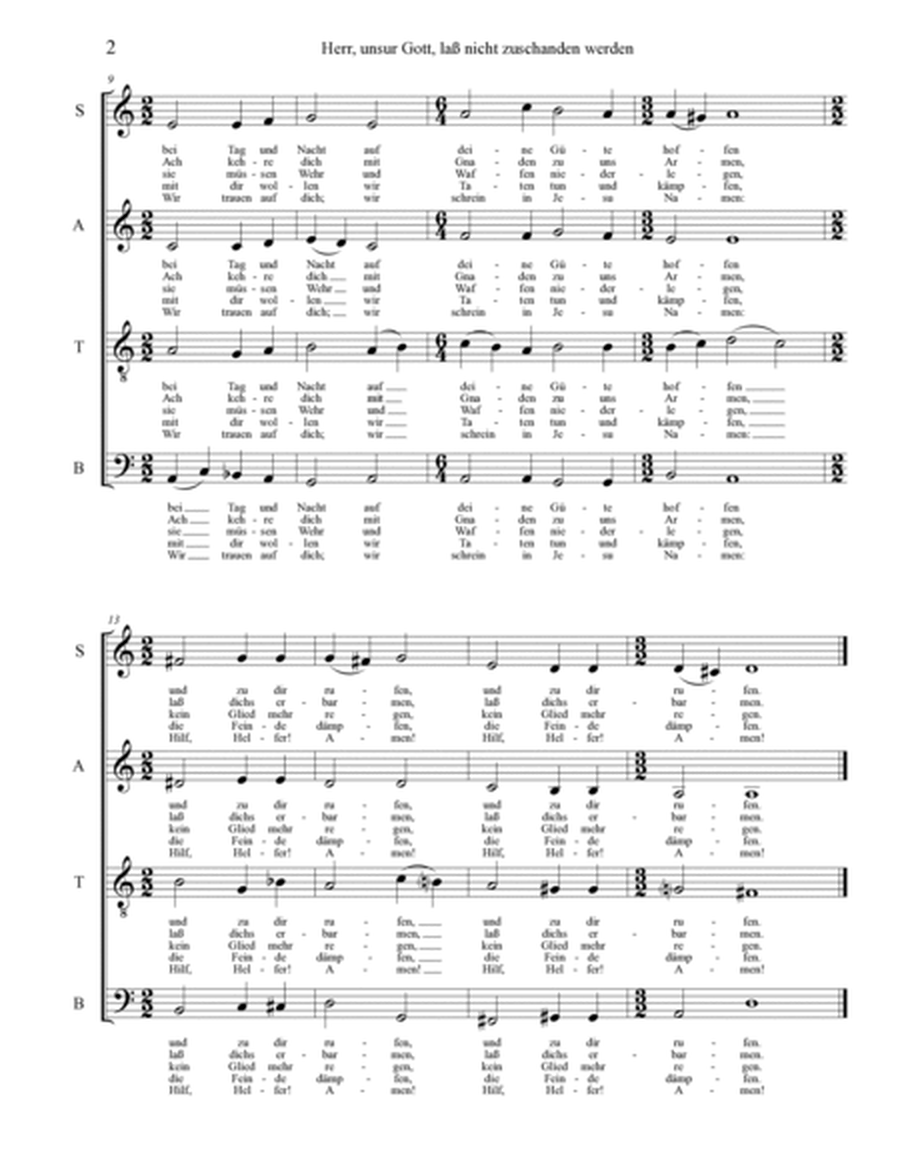 Sieben Deutches Kirchegesänge (Seven German Hymns) for SATB choir, a cappella