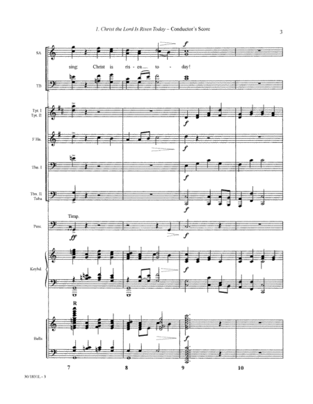 Hymns for Easter - Score & Parts-Brass, Perc, HB