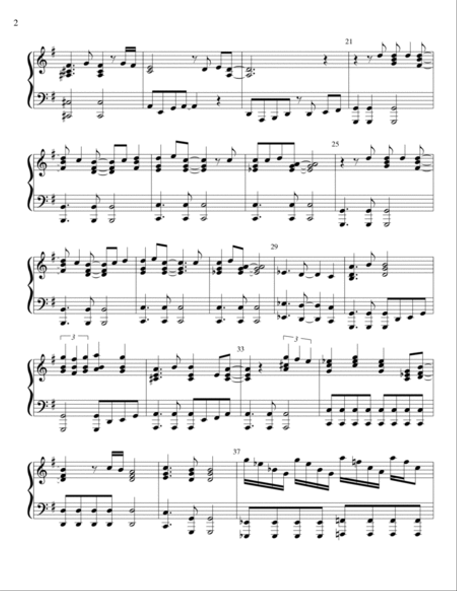 Xanadu Piano Solo scores gallery preview page 2