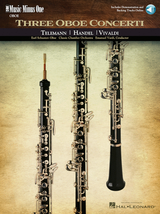 Book cover for Three Oboe Concerti