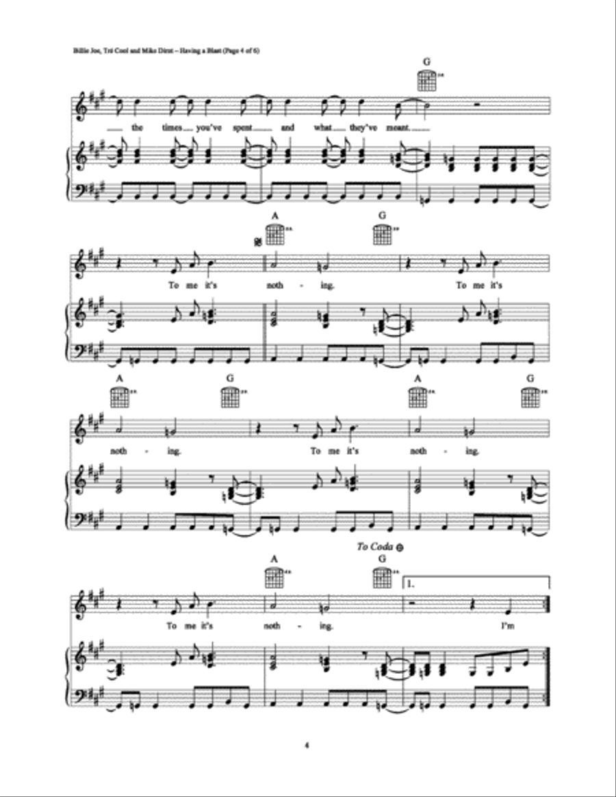 Having a Blast Having a Blast Piano, Vocal, Guitar scores gallery preview page 4