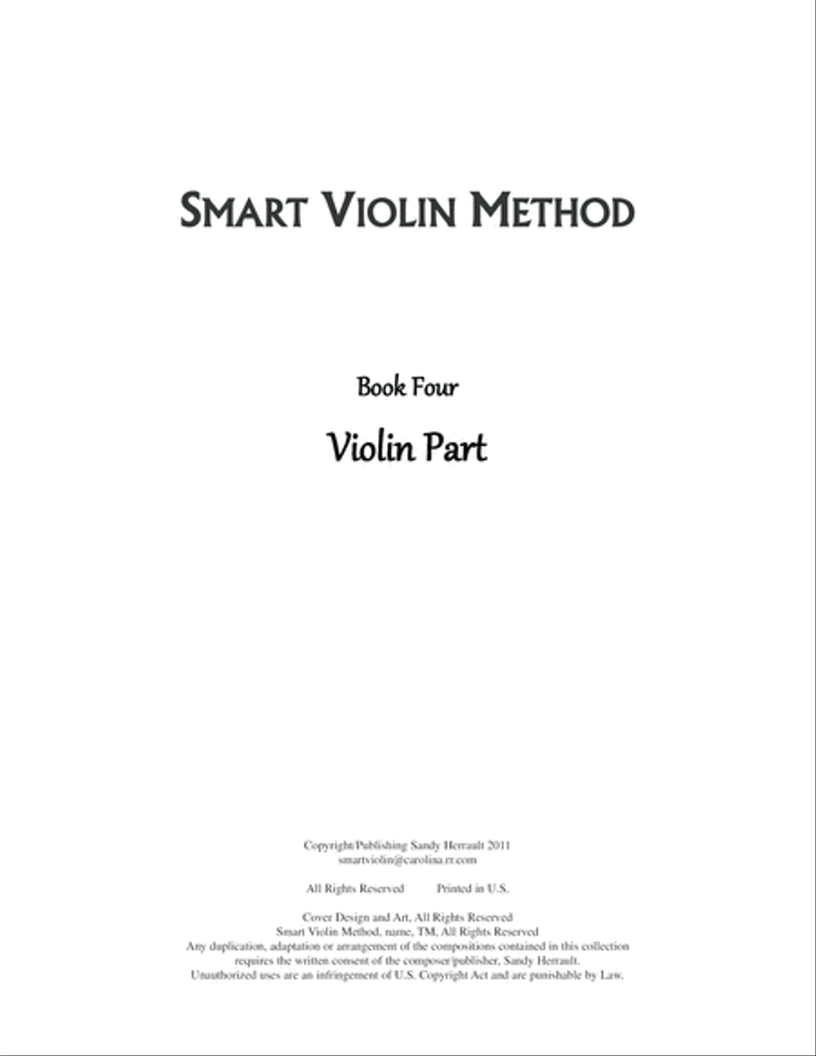 Smart Violin Method Book Four, for Violin and Piano Violin Solo scores gallery preview page 2