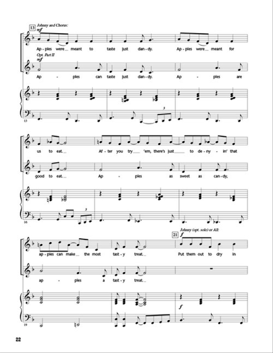 Johnny Appleseed Johnny Appleseed Choir scores gallery preview page 6