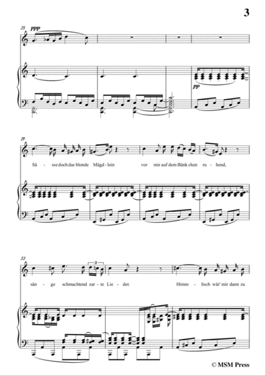 Schubert-Der Schiffer,in C Major,for Voice&Piano Voice scores gallery preview page 5