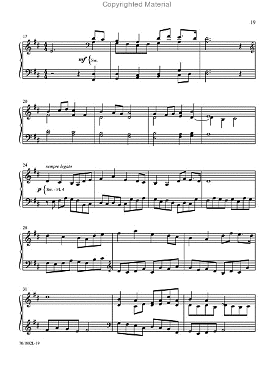 Hymns for Praise and Worship Organ Solo scores gallery preview page 9