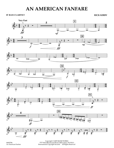 An American Fanfare - Bb Bass Clarinet