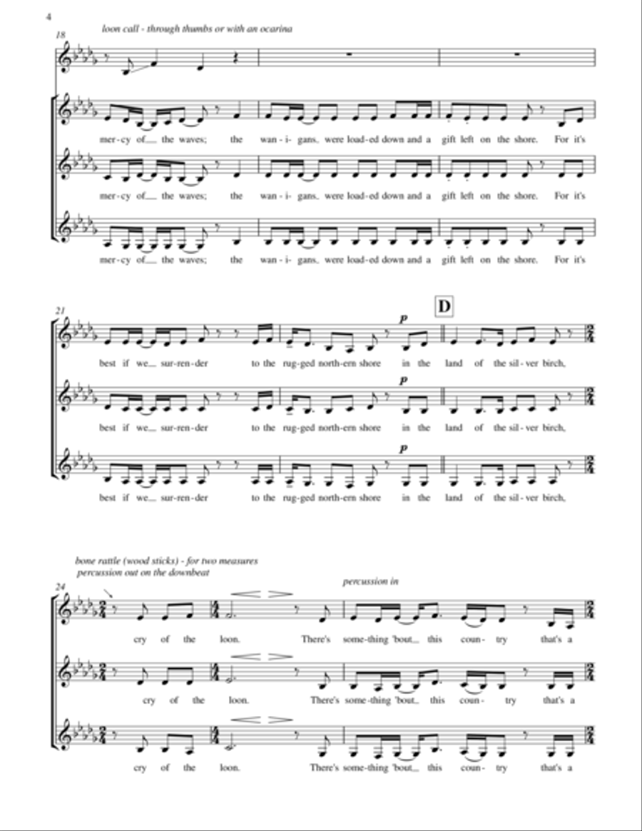 Woodsmoke And Oranges Woodsmoke And Oranges A Cappella scores gallery preview page 4