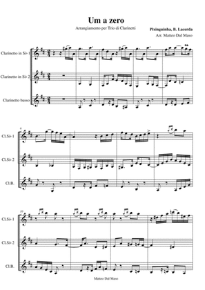UM A ZERO - Clarinet Trio
