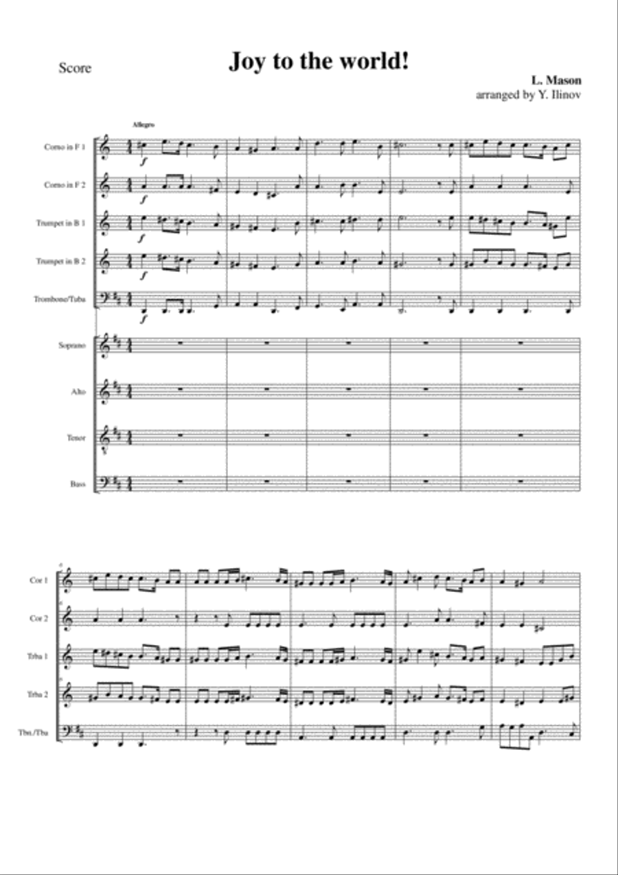Joy to the World Full Orchestra scores gallery preview page 1