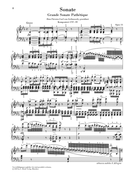 Piano Sonata No. 8 in C Minor, Op. 13