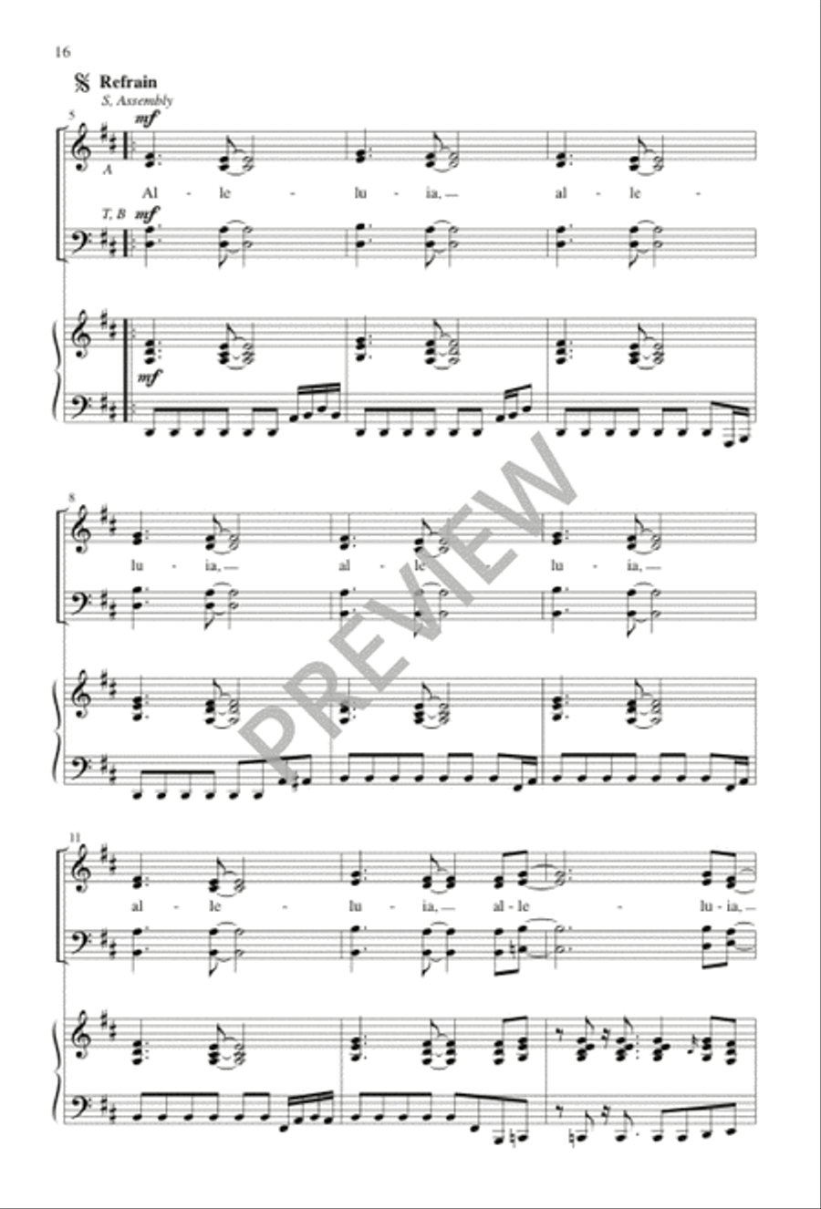 The Sound of My People - Choral / Accompaniment Edition 4-Part scores gallery preview page 17