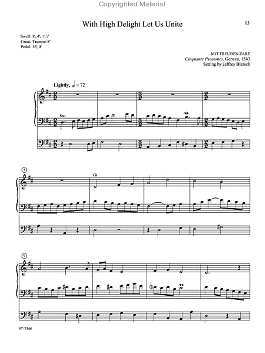 On Easter Morn: Four Preludes for Organ Organ Solo scores gallery preview page 4
