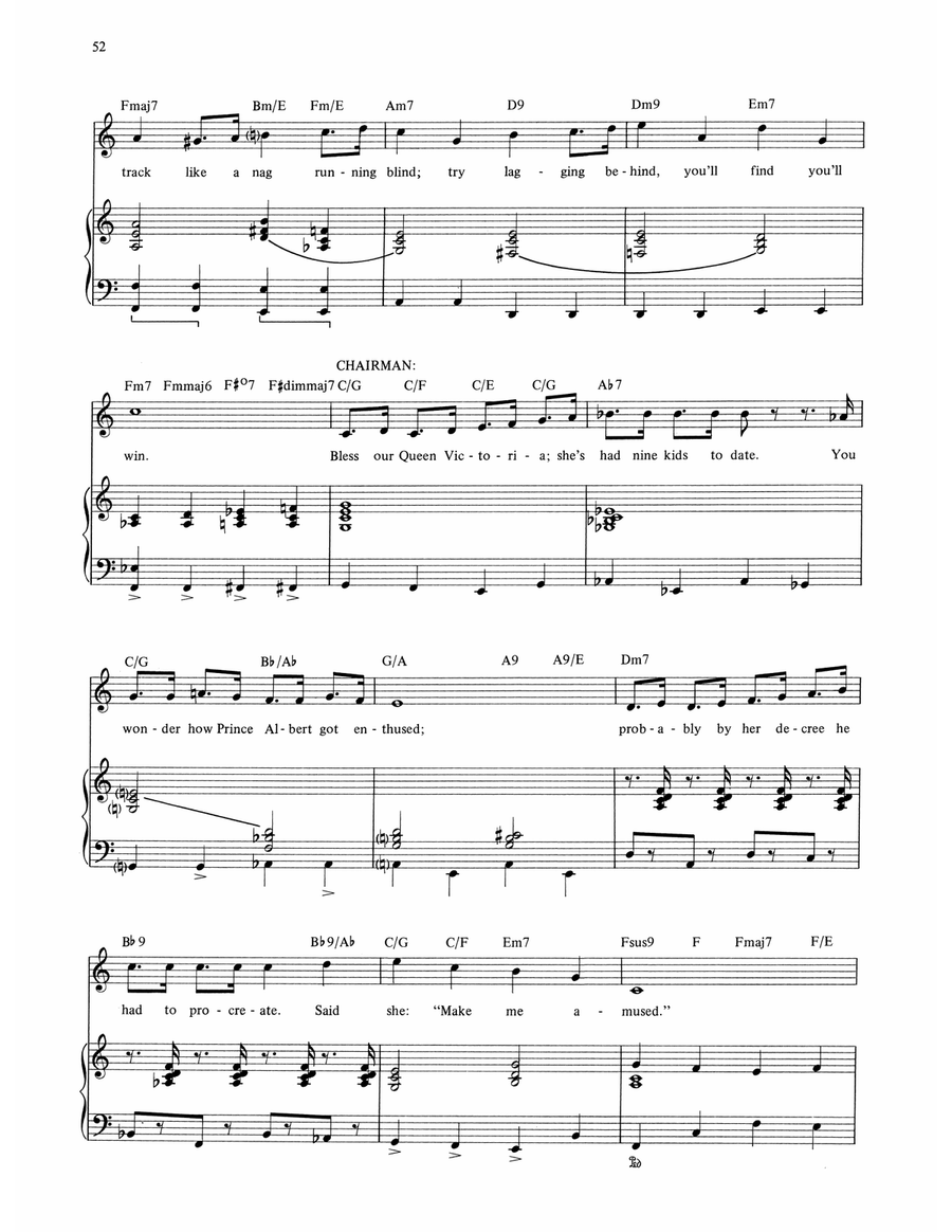 Off To The Races (from The Mystery Of Edwin Drood) Piano, Vocal, Guitar scores gallery preview page 5