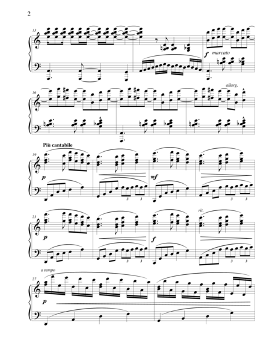 Sonata #3 in A minor (Wind of Time) Piano Solo scores gallery preview page 4