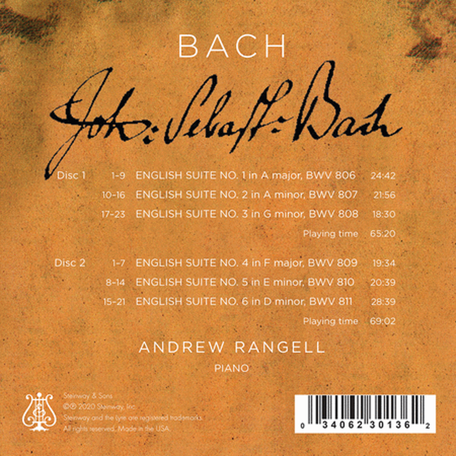 Bach: English Suites BWV 806-811