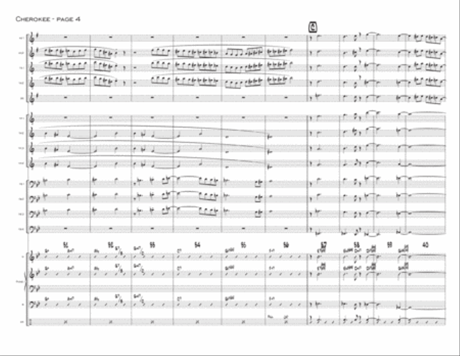 Cherokee (szczesniak Polish Children's Version) Jazz Ensemble scores gallery preview page 4