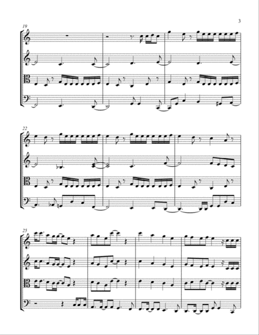 Sunday Candy Sunday Candy String Quartet scores gallery preview page 3