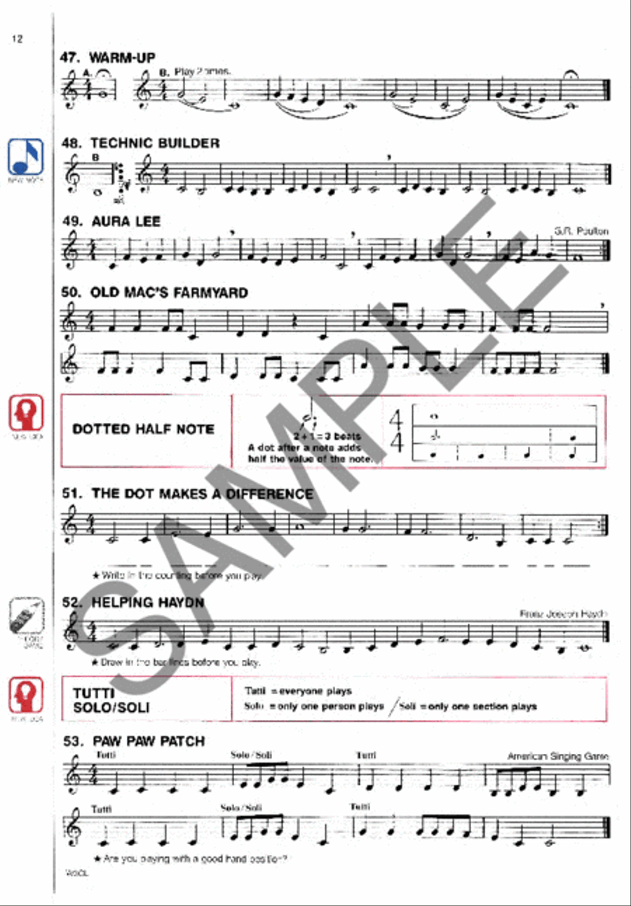 Best in Class, Book 1 - Bb Clarinet Concert Band Methods scores gallery preview page 2