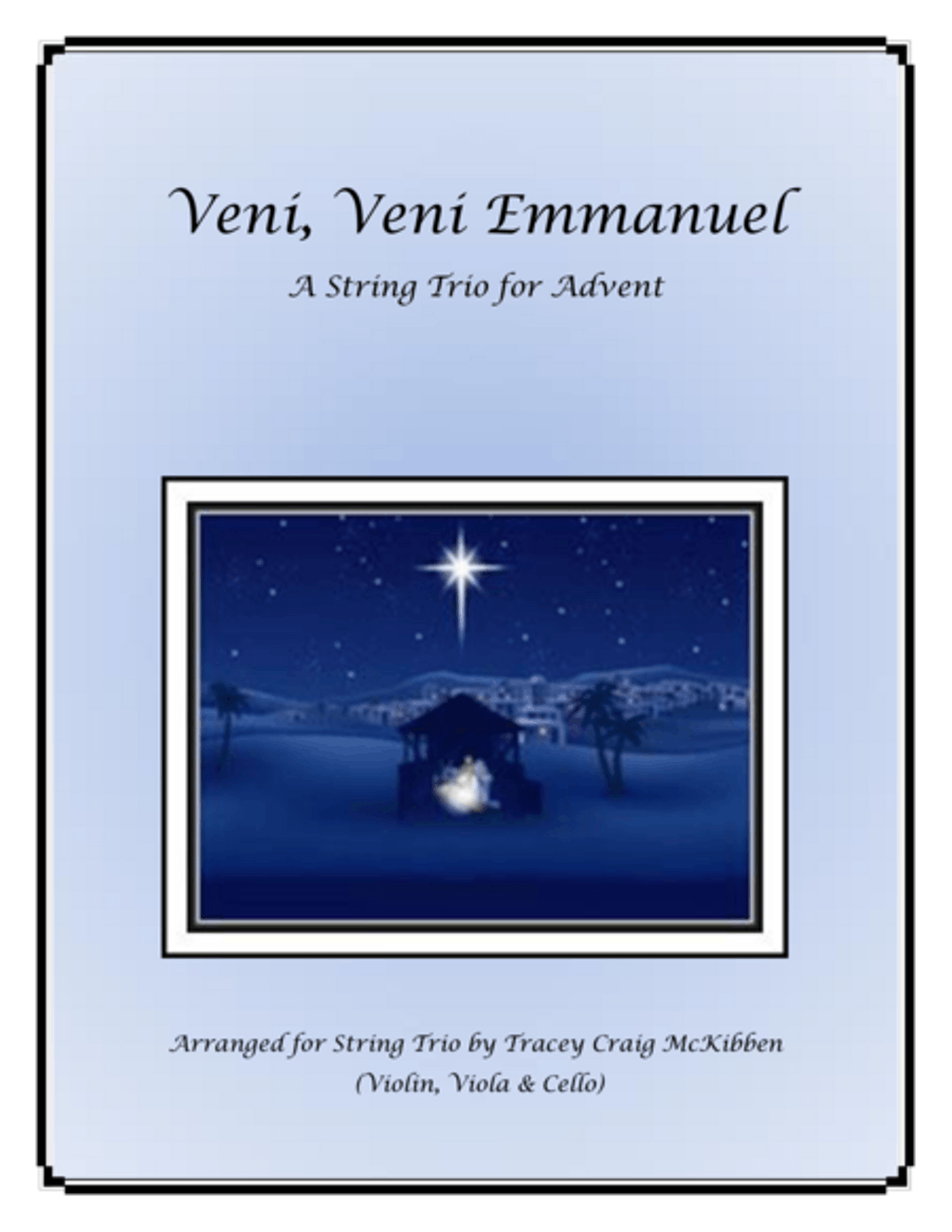 Veni, Veni, Emmanuel for String Trio String Trio scores gallery preview page 1