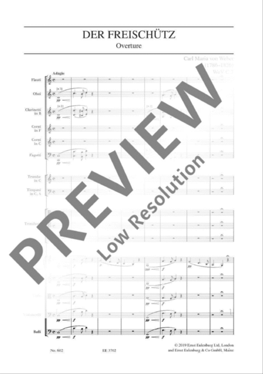 Der Freischütz Orchestra scores gallery preview page 10