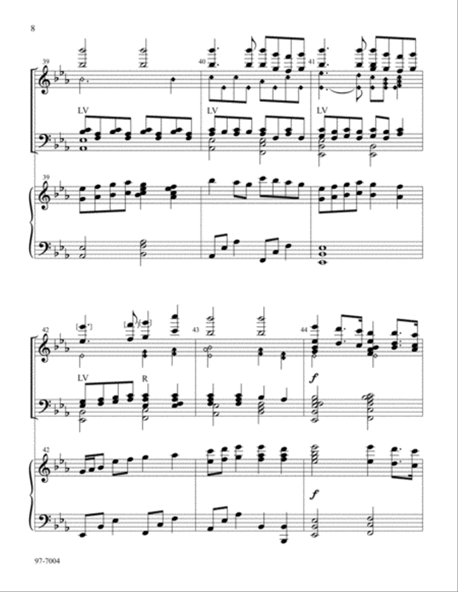 Fantasy on Love Came Down at Christmas Handbell Choir scores gallery preview page 4