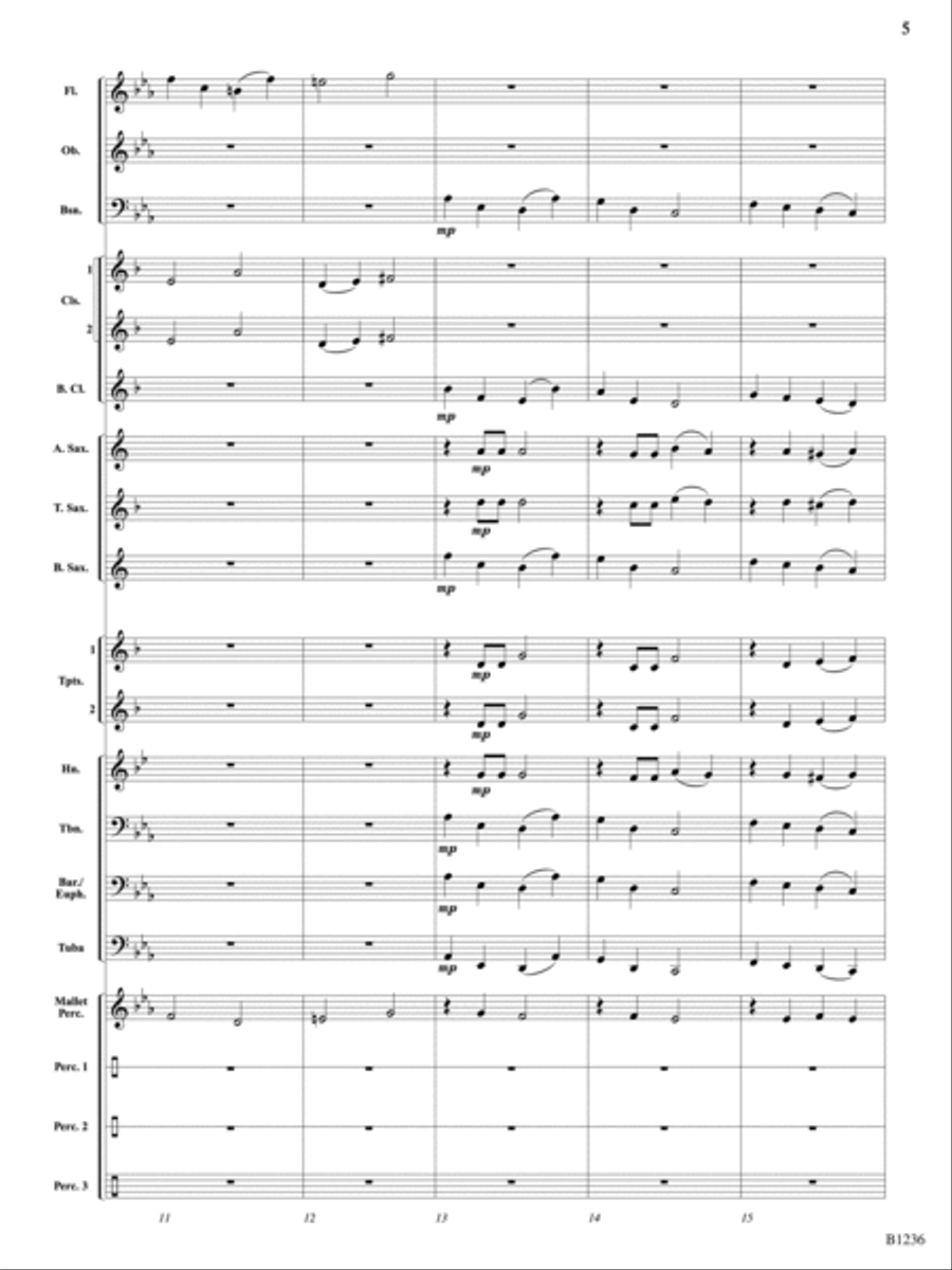 Chorale and Mystic Chant: Score Concert Band scores gallery preview page 5