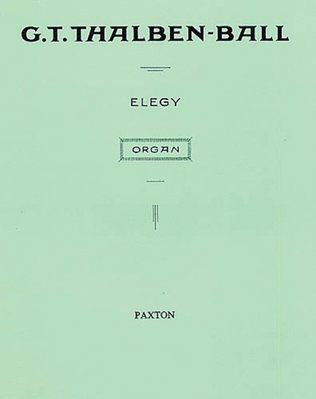 Book cover for Elegy for Organ