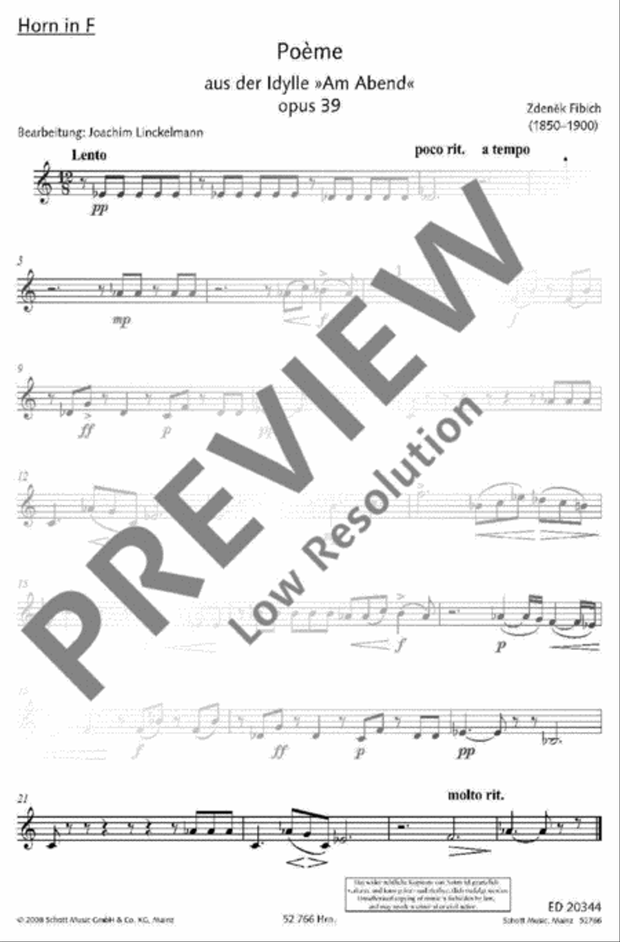 Poème Woodwind Quintet scores gallery preview page 8